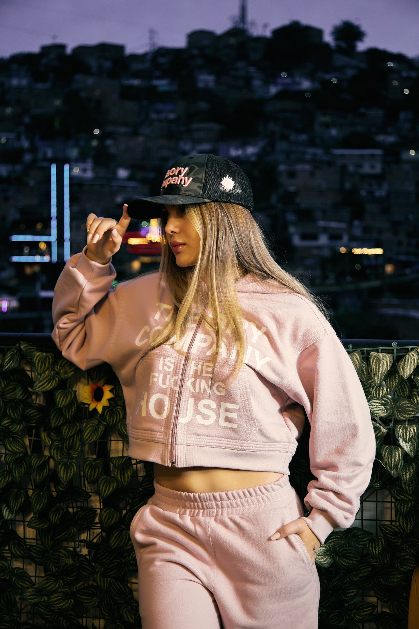 Hoodie Street House Rose