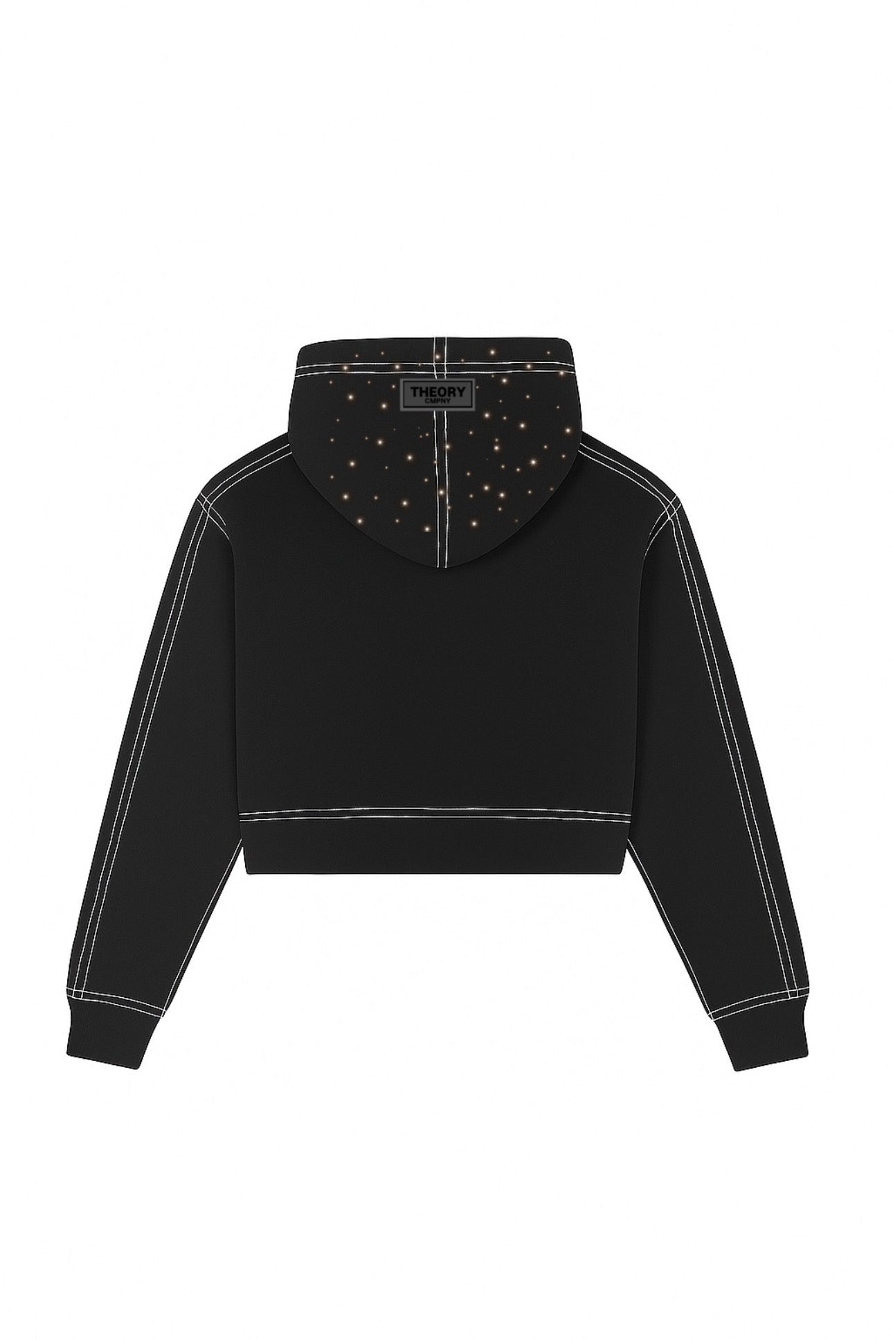 Hoodie Black Star Theory Crop