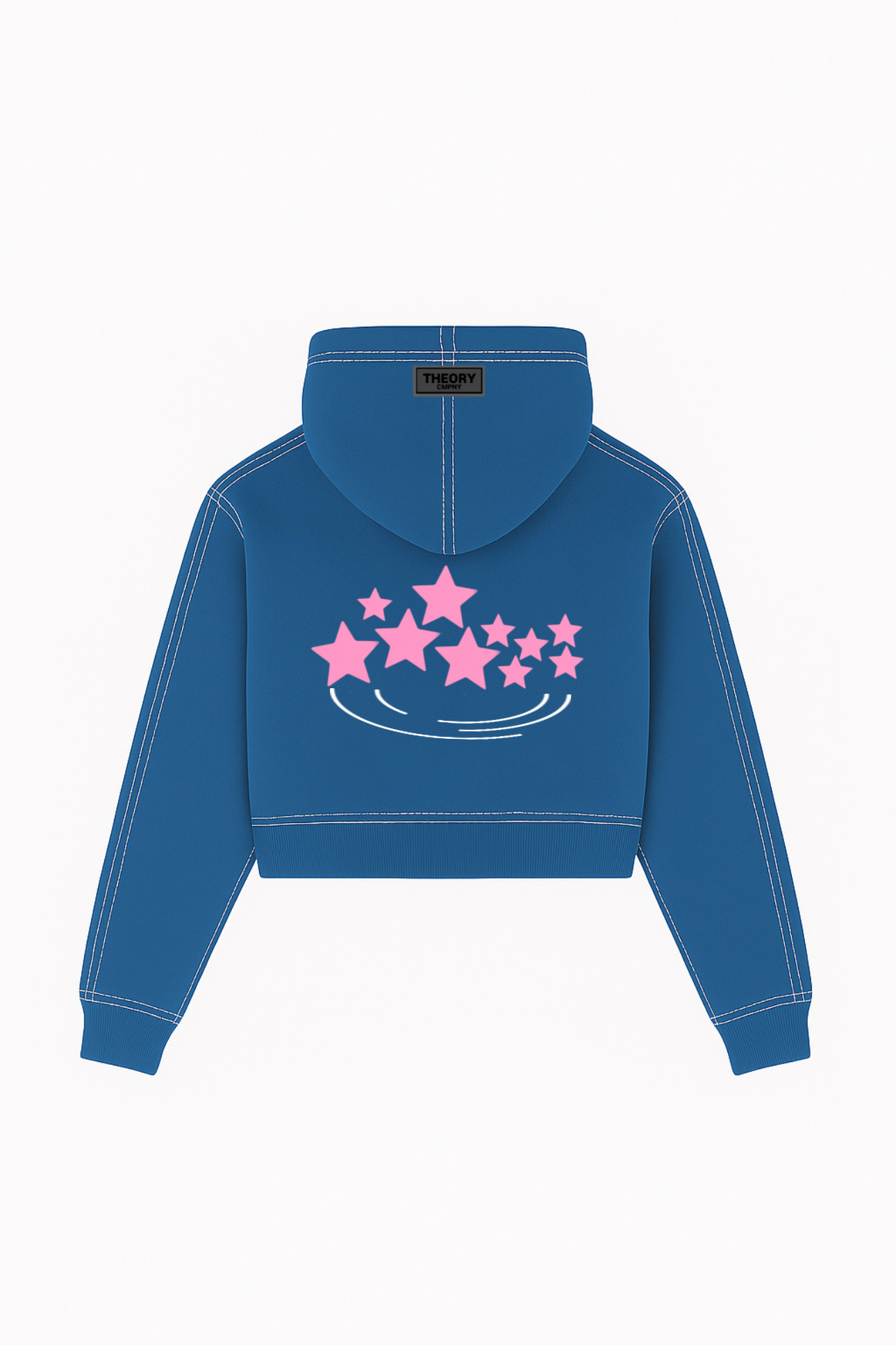 Hoodie Blue Star Crop